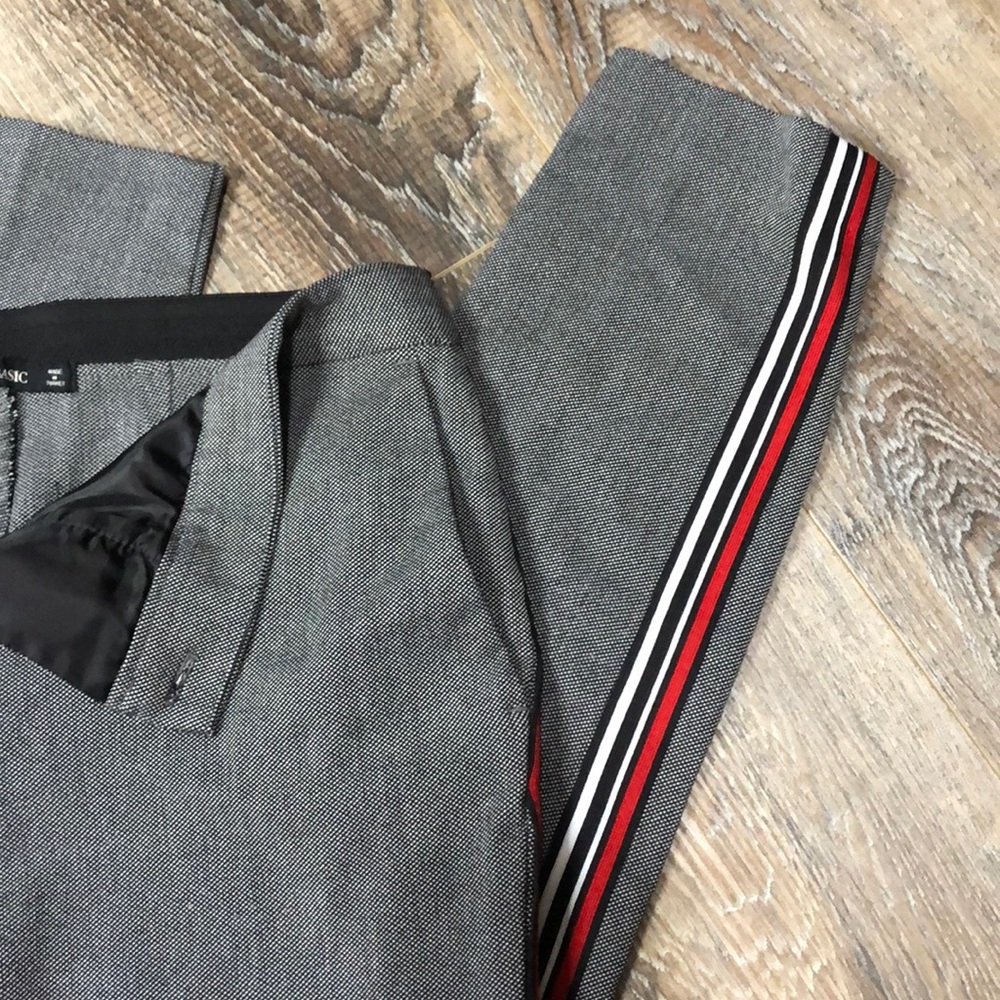 Zara Basic Checked Striped Pants Sz S - image 7